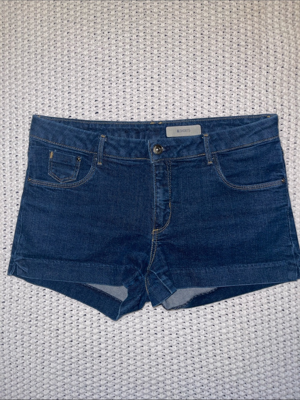 H&M Dark Blue Denim Jean Shorts